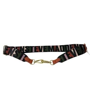 Steve Madden Canvas Replacement Adjustable Shoulder Bag Strap Spellout